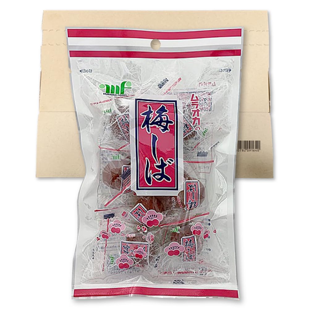 村岡食品 梅しば 赤 95g カリカリ梅 個包装 梅干し 菓子
