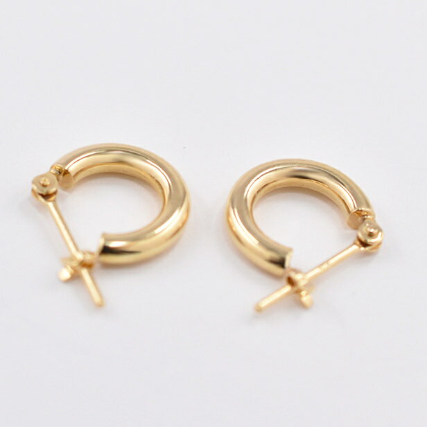 ピアス レディース メンズ K18 18K YG イエローゴールドピアス 地金ゴールドピアス フープピアス 2mm×10mm レディース メンズ 記念日 プレゼント ピアス ギフト 普段使い キャッチレス クリスマス 母の日 父の日 2