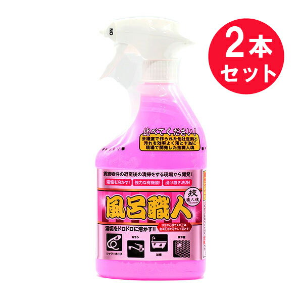 『2本セット』【送料無料】技 職人魂 風呂職人 500mL 允・セサミ（インセサミ） 清掃用品