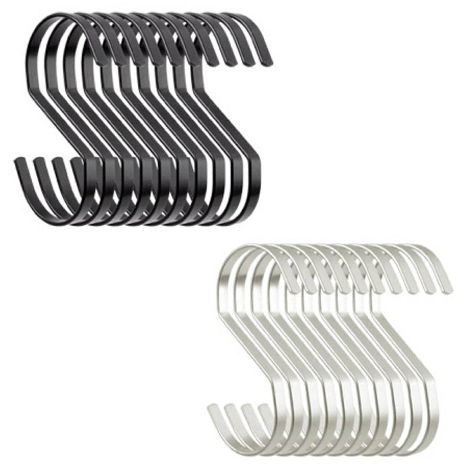 Pstyle. S字フック 吊り下げ Sカン クローゼット 収納 10個セット PST-027