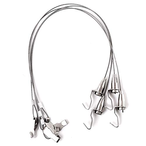 Pstyle. ピクチャーレール用 ワイヤー フック 金具 4本セット PST-070