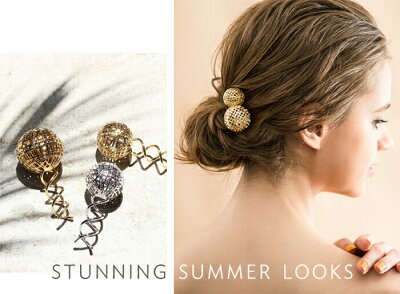 France Luxe フランス ラックス スクリュー ピン メタル メッシュ ボール スパイラル スクリューピンL レディース ヘアアクセサリー 正規品