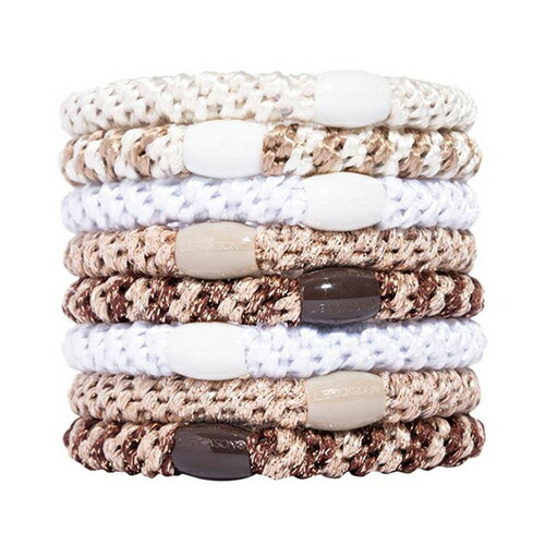 France Luxe フランス ラックス ヘアゴムセット ポニーテール チューブ 8P (ホワイトチョコレート) ケースなし レディース ヘアアクセサリー 正...