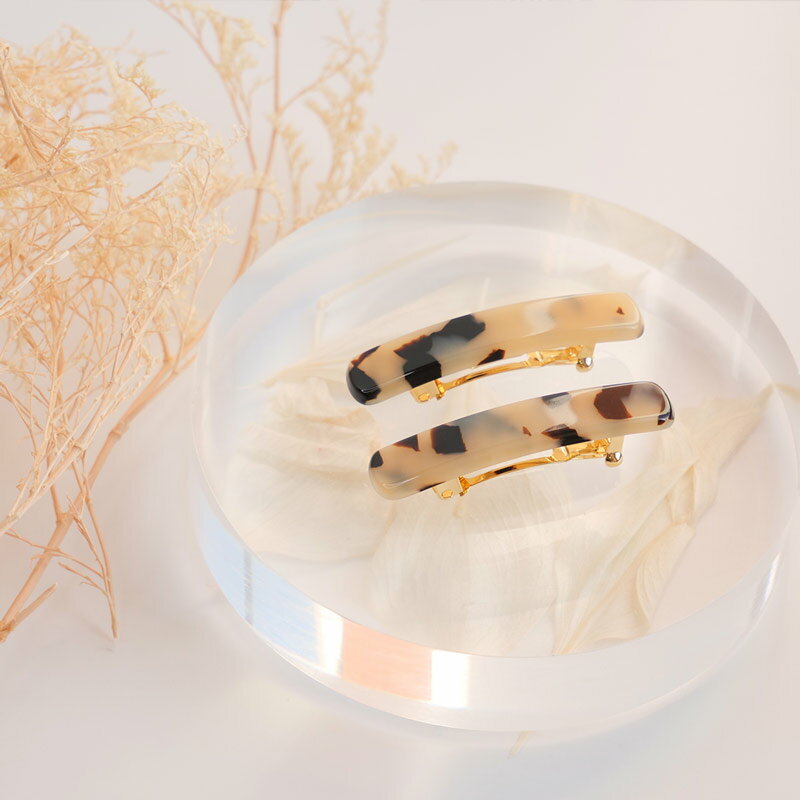 France Luxe フランス ラックス バレッタ ミニ レクタングル バレッタ 2個セット レディース ヘアアクセサリー 正規品