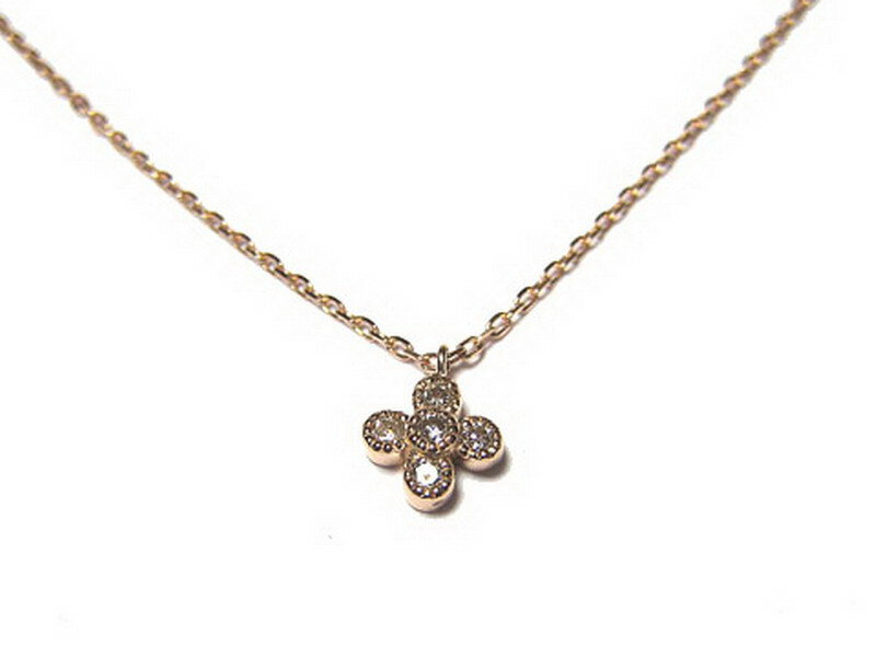アンジェラ Angela ネックレス 1ラッキークローバーネックレス (ピンクゴールド) 18k 18金 ジュエリー ブランド アクセサリー プレゼント ギフト 正規品 レディース