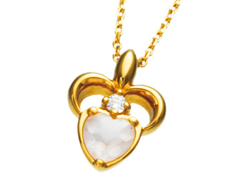 アンジェラ Angela ネックレス フラワーハートネックレス ゴールド 18k 18金 ジュエリー ブランド アクセサリー プレゼント ギフト 正規品 レディース