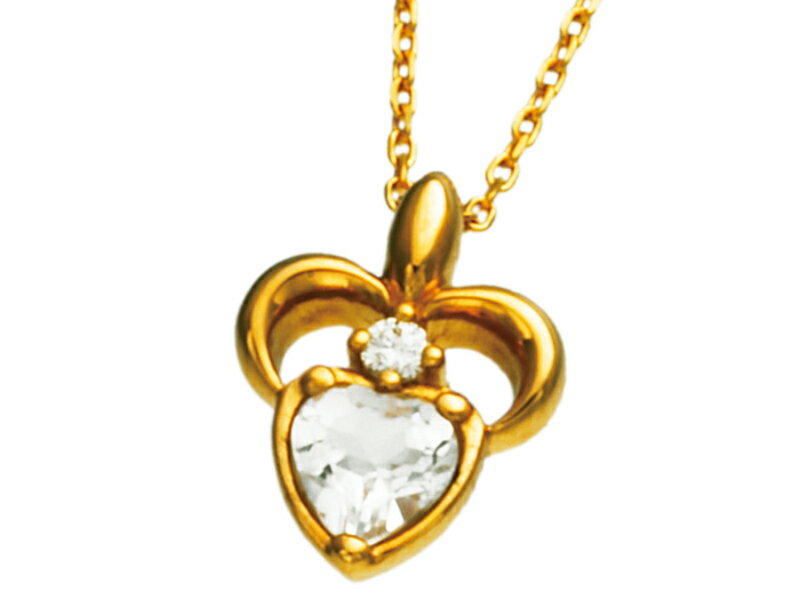 アンジェラ Angela ネックレス フラワーハートネックレス ゴールド 18k 18金 ジュエリー ブランド アクセサリー プレゼント ギフト 正規品 レディース