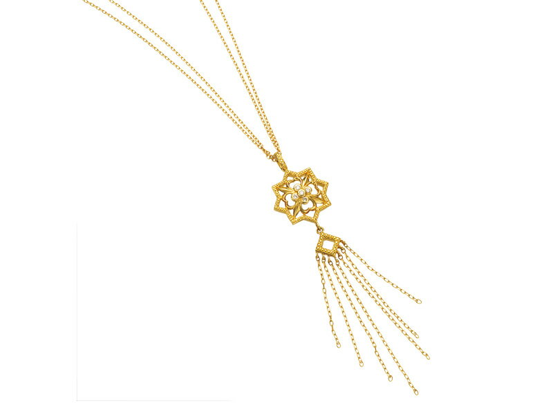 アンジェラ Angela ネックレス ストリーミングスターネックレス (イエローゴールド) 18k 18金 ジュエリー ブランド アクセサリー プレゼント ギフト 正規品 レディース