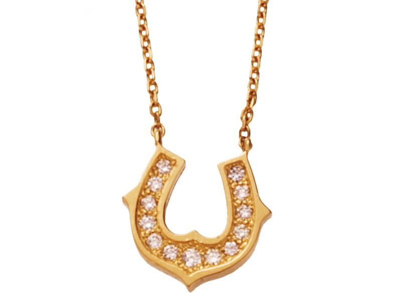 アンジェラ Angela ネックレス ラッキーホースシューネックレス ゴールド 18k 18金 ダイヤモンド ジュエリー ブランド アクセサリー プレゼント ギフト 正規品 レディース