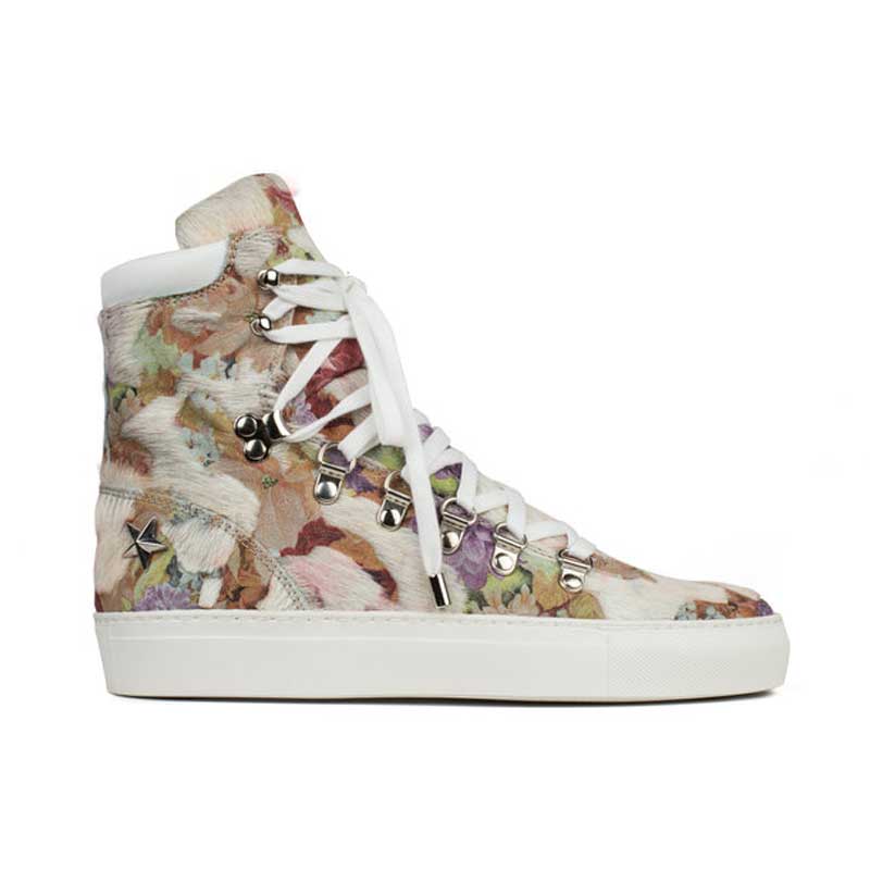Rakuten - Blooming High Cut スニーカー ハイカット レディース 花柄