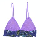 ハンキーパンキー hanky panky ノンワイヤーブラジャー 【wakana kanekoコラボレーションアイテム】プリンテッド シグニチャー レース パッド ブラジャー (エレクトリックオーキッド / ブルー ローズ)レディース 下着 ランジェリー セクシー 総レース 花柄