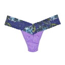 ハンキーパンキー hanky panky Tバック 【wakana kanekoコラボレーションアイテム】プリンテッド シグニチャー レース ロー ライズ タンガ (エレクトリックオーキッド / ブルー ローズ) レディース 下着 ランジェリー セクシー 総レース 花柄(4)