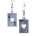 ロイヤルオーダー ROYAL ORDER ピアス エースオブハートイヤリング(1個単位) シルバー ジュエリー ブランド アクセサリー プレゼント ギフト 正規品 レディース メンズ