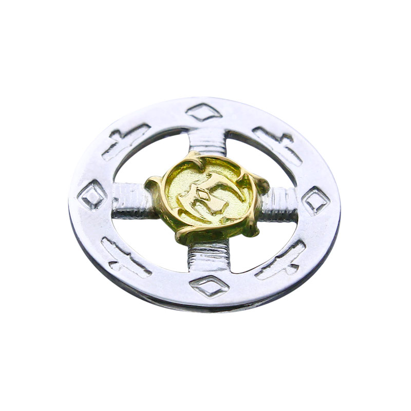 ピーアンドティートレーディングの鷲見太郎 Taro Washimi パーツ eagle medicine wheel arabesque K18 eagle metal シルバー インディアンジュエリー ブランド アクセサリー プレゼント ギフト 正規品 レディース メンズ｜アングル2