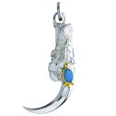 鷲見太郎 Taro Washimi フェザーペンダント L eagle claw single pendant 02 opal 5×7 K18 sazare c...