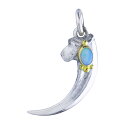 鷲見太郎 Taro Washimi イーグルクローペンダント M eagle claw single pendant 02 opal 5×7 K18 sazar...