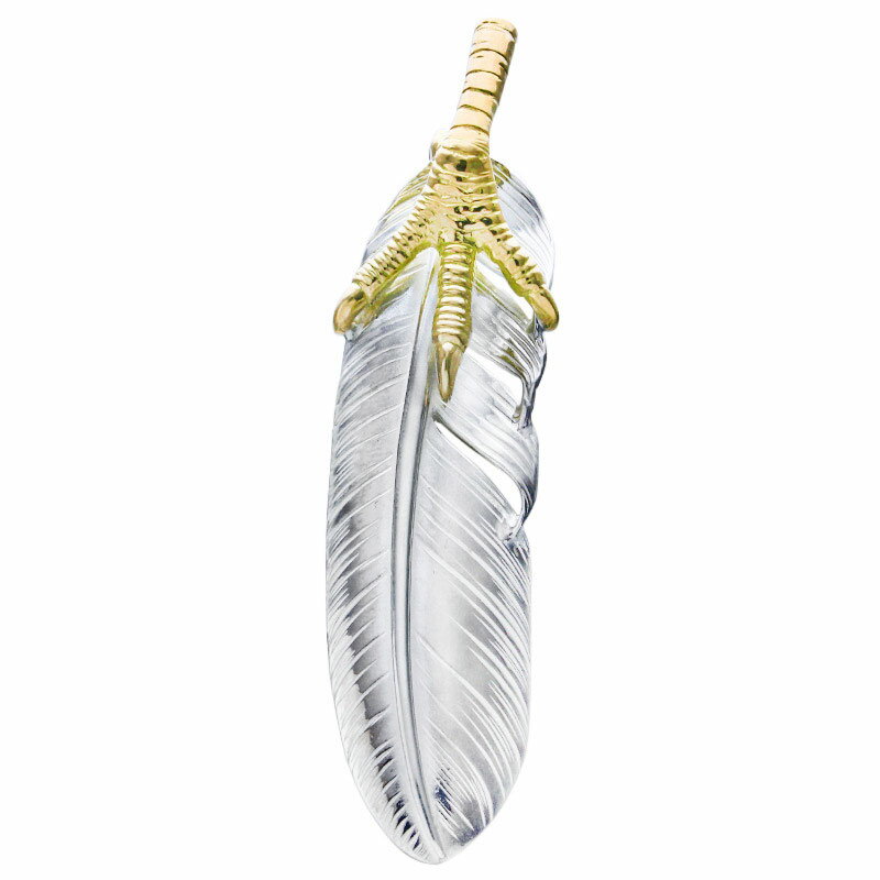 鷲見太郎 Taro Washimi フェザーペンダント L feather 01 K18 eagle claw pendant 01 シルバー インディアンジュエリー ブランド アクセサリー プレゼント ギフト 正規品 レディース メンズ