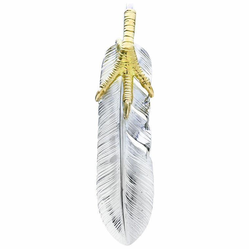 鷲見太郎 Taro Washimi フェザーペンダント L old feather 01 K18 eagle claw pendant 01 シルバー インディアンジュエリー ブランド アクセサリー プレゼント ギフト 正規品 レディース メンズ