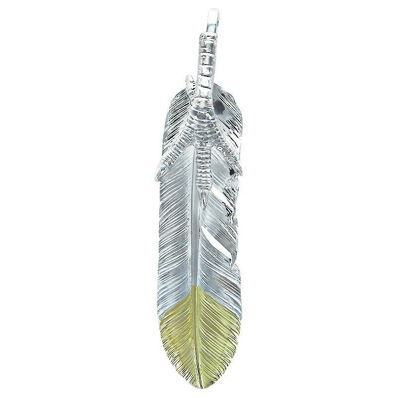 鷲見太郎 Taro Washimi フェザーペンダント L old feather K18 top 01 eagle claw pendant 01 シルバー インディアンジュエリー ブランド アクセサリー プレゼント ギフト 正規品 レディース メンズ