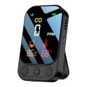 【一酸化炭素チェッカー 温度湿度計つき 空気質モニター 携帯用 アウトドア キャンプ キャンプ 85dB大音量 デジタル表示 USB充電式 一酸化炭素警報器 携帯性 長持ちバッテリー 車中泊 室内用 充電式 携帯便利 PT004