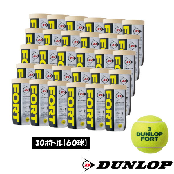 送料無料◆DUNLOP◆フォート2球入り（30缶/60球）　DFDYL2DOZ　硬式テニスボール　ダンロップ