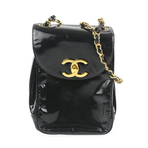 シャネル CHANEL ココマーク ショルダーバッグ パテントレザー ブラック P8323 ネット予約