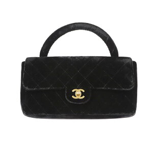 シャネル CHANEL 親子バッグ 親のみ ハンドバッグ ベロア ブラック eit0161P9681 ネット通販
