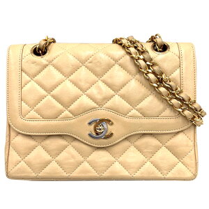 極美品 シャネル CHANEL パリ限定 ダブルフラップ ショルダーバッグ ブラウン eit0061 ネット予約