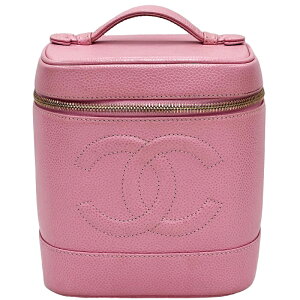 美品 シャネル CHANEL キャビアスキン バニティ ハンドバッグ レザー ピンク eit0120 通販