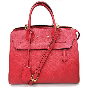 美品 ルイ・ヴィトン LOUIS VUITTON ポンヌフ アンプラント 2way ハンド ショルダーバッグ レッド P10988 通販