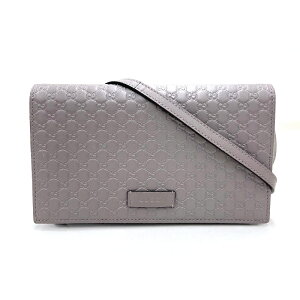 極美品 グッチ GUCCI グッチシマ チェーンウォレット ショルダーバッグ グレー P11023 ネット通販
