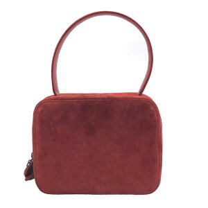 美品 シャネル CHANEL デカココ バニティー ハンドバッグ スウェード ワインレッド C2684 ネット通販
