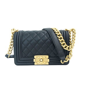 極美品 シャネル CHANEL ボーイシャネル ショルダーバッグ ブラック P11699 通販セール