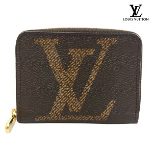 美品 ルイ・ヴィトン LOUIS VUITTON ジャイアントモノグラム M69354 財布 コインケース PVC レザー ブラウン P11404 ネット通販