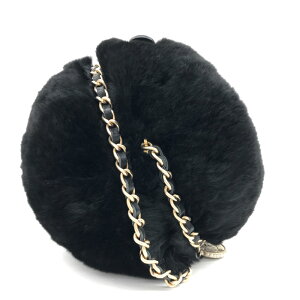 シャネル CHANEL ココマーク ファー チェーン ショルダーバッグ ブラック P11662 通販