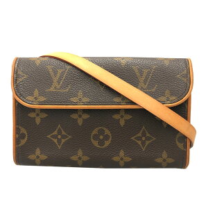 美品 ルイ・ヴィトン LOUIS VUITTON モノグラム フロランティーヌ ポーチ M51855 ウエストバッグ PVC レザー ブラウン P11611 バーゲン