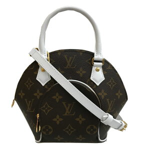 極美品 ルイ・ヴィトン LOUIS VUITTON モノグラム エリプス BB M20752 ハンド ショルダーバッグ PVC レザー ブラウン ホワイト P12305 格安セール