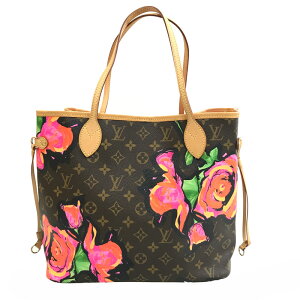 美品 ルイ・ヴィトン LOUIS VUITTON モノグラム ローズ ネヴァーフルMM M48613 トート ショルダーバッグ PVC レザー ブラウン P12320 キャンペーン