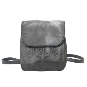 美品 シャネル CHANEL デカココ チェーン リュック・デイパック レザー ブラック P12382 ネット通販