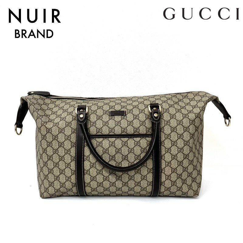 【全品10 OFF】グッチ GUCCI モノグラムボストン2WAY 2000年 ハンドバッグ PVC ベージュ WS2012 【中古】【クーポン 5/16 1:59まで】【セール】