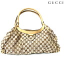 楽天NUIR BRAND 楽天市場店【全品20％OFFクーポン】 グッチ GUCCI GG アビーライン ショルダーバッグ キャンバス ベージュ WS2041 【中古】