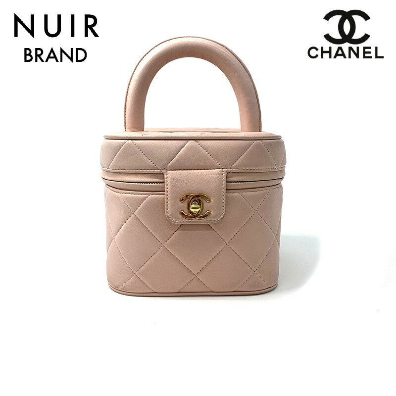 【全品10%OFF】シャネル CHANEL トップハンド バニティ 1994年 ハンドバッグ ラムスキン ピンク WS2593 【中古】【クーポン 5/16 1:59まで】【セール】