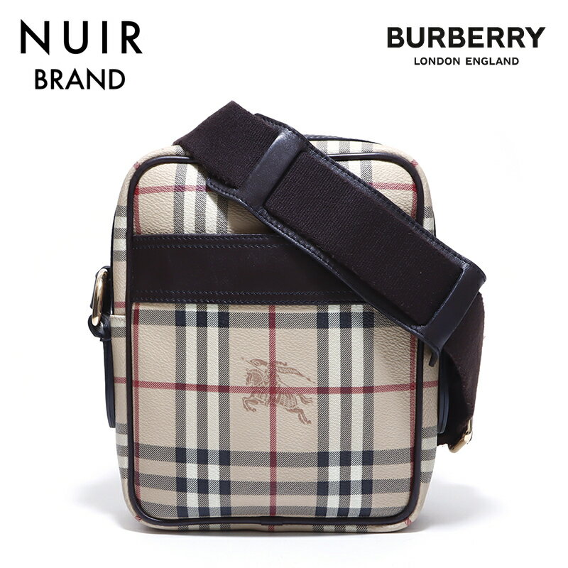 バーバリー BURBERRY クロスボディ ショルダーバッグ レザー ベージュ WS3917 【中古】