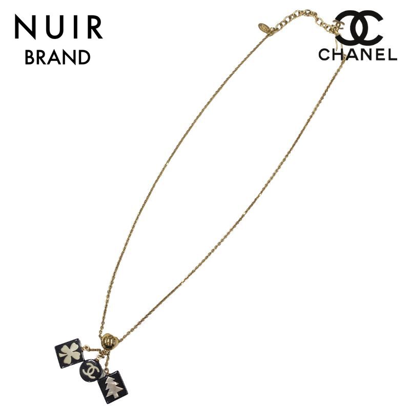 【全品10%OFF】シャネル CHANEL ココマーク クローバー ツリー ネックレス ゴールド WS2637 【中古】【クーポン 5/16 1:59まで】【セール】