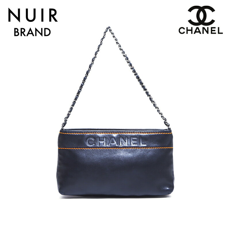 【全品10%OFF】シャネル CHANEL CHANEL チェンポーチ 9番台 ハンドバッグ ブラック WS4705 【中古】【クーポン 5/16 1:59まで】【セール】