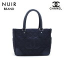 シャネル CHANEL 10番台 ココマーク トートバッグ ブラック WS5009 【中古】