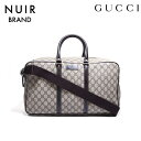 グッチ GUCCI GGスプリーム ボストンバッグ PVC ベージュ WS5878 【中古】