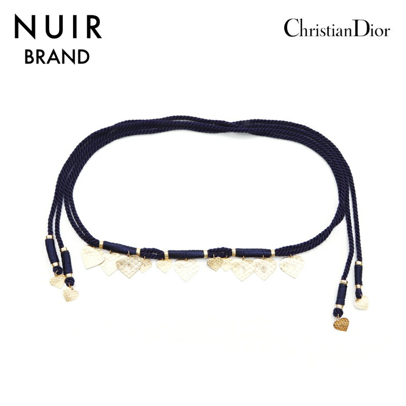 クリスチャンディオール Christian Dior ベルト ネイビー WS5908 【中古】