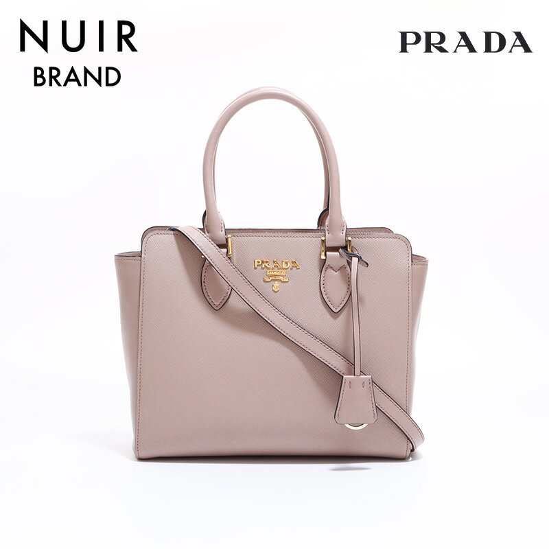 プラダ PRADA サフィアーノ 2way ショルダーバッグ ベージュ WS6789 【中古】