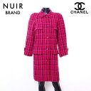 シャネル CHANEL Size:38 ツイード コート パープル WS6760 【中古】